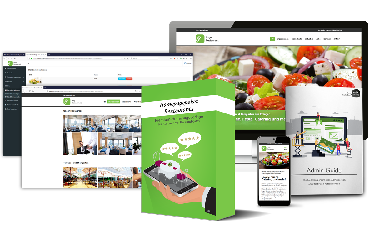Internetseiten für Restaurants Kunden