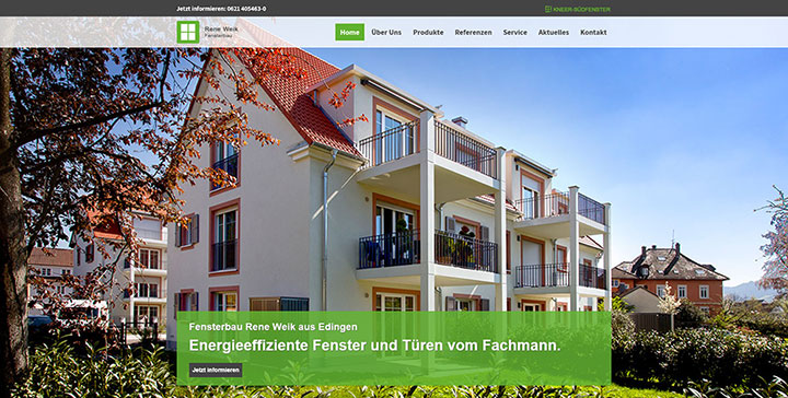 KNEER-SÜDFENSTER Premium-Homepagevorlage Nr. 08