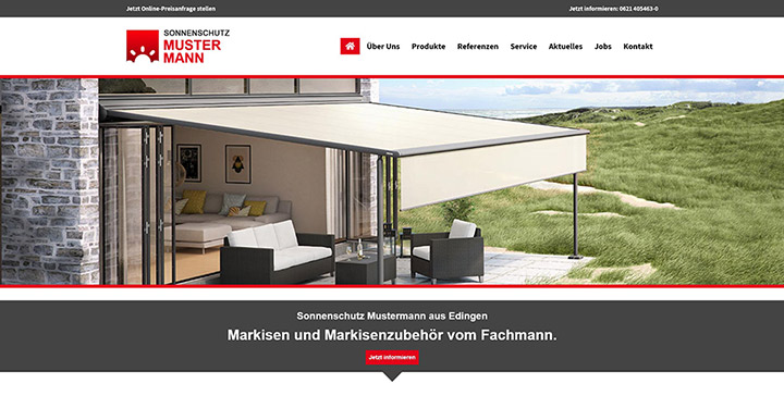 markilux Premium-Homepagevorlage Nr. 15